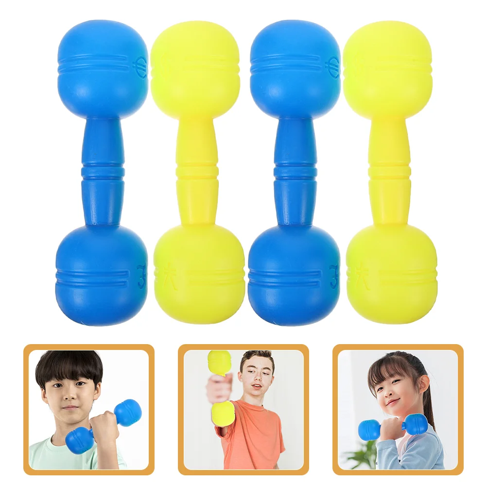 2 Pairs Children\'s Dumbbell Small Kids Interesting Weights Interactive Dumbbells