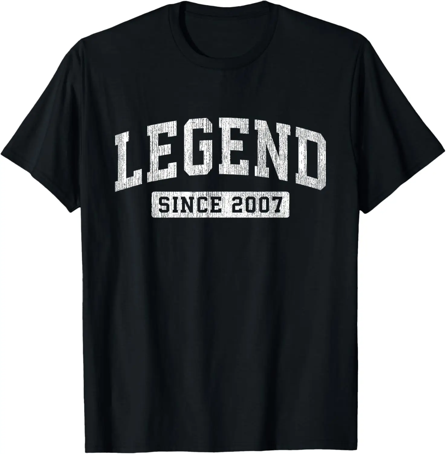 

Legend Since 2007 Vintage Birthday Athletic Sports Design T-Shirt