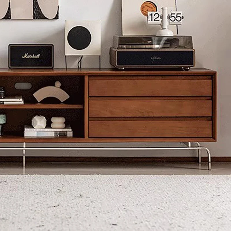 حامل تلفاز جمالي فرنسي شمالي عصري مع حامل تلفاز عالمي للتخزين أثاث غرفة المعيشة الحديثة من Mobiletto Porta Tv #5