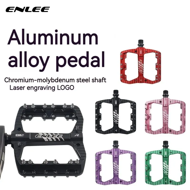 ENLEE Bicycle Pedals Sealed Bearing Non-Slip MTB Pedals Aluminum Alloy Super Light Waterproof Bicycle Accessories