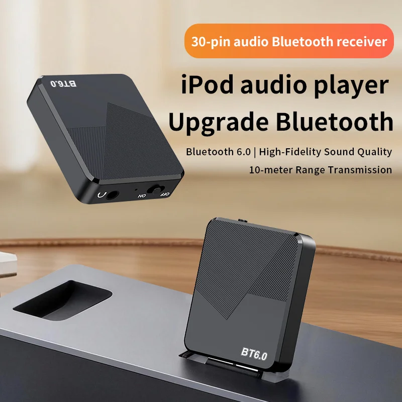 KEBIDUMEI 30Pin Bluetooth 6.0 Music Receiver  HIFI Stereo Mini Wireless Audio Adapter For IPhone IPod 30 PIN Analog Speaker