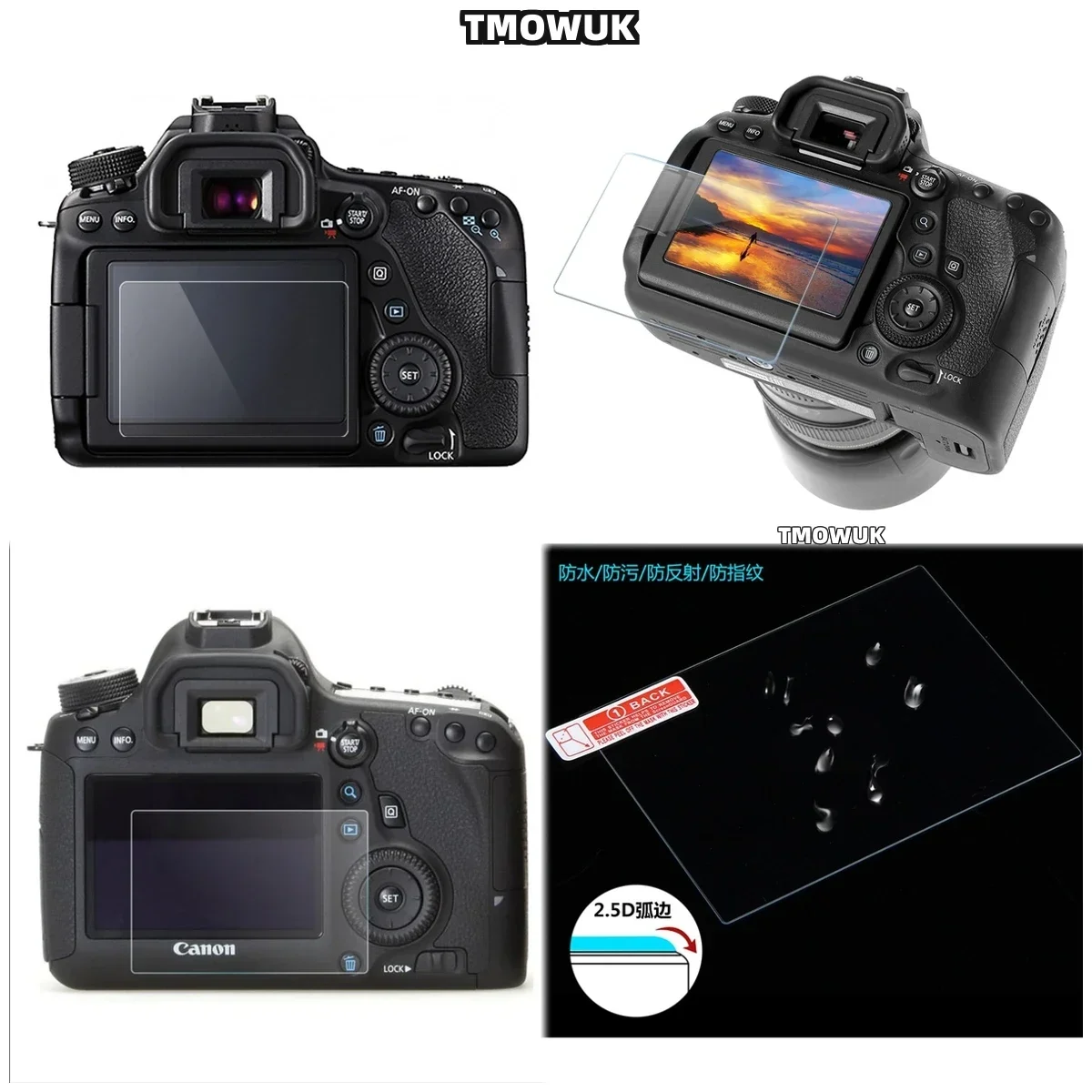 

For Canon GR3 GR3X G100 Nano Tempered Glass Screen Protector - 9H Anti-Fingerprint Privacy Film With Anti-Blue Light Technology