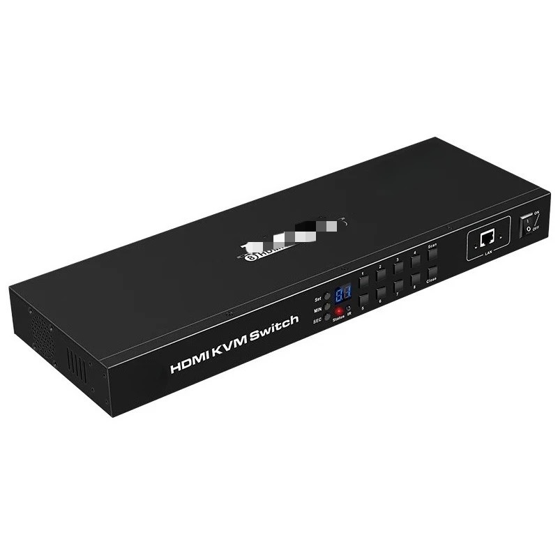 

KVM switch 8 ports H D M I automatic switching 8 in 1 out USB2.0 multi-computer hot key switching 4K