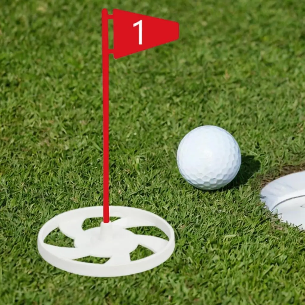 Golf Disc Putting Cup Lightweight Golf Practice Hole Cup and Flag for Golf Sport Accessories Indoor Outdoor