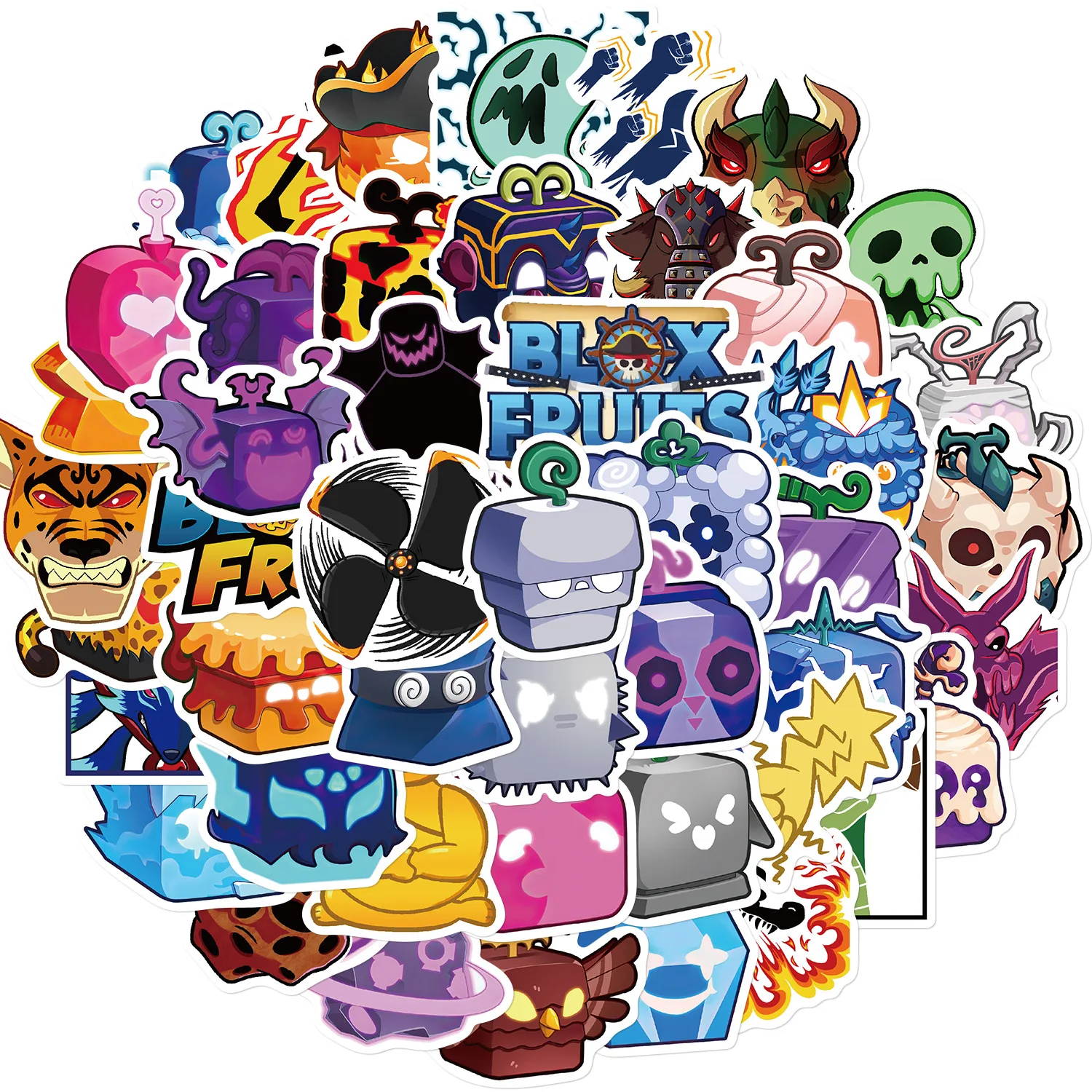 50 قطعة لعبة الفواكه Blox متنوعة الفينيل سيارة ملصق دراجة نارية دراجة الأمتعة مائي الكتابة على الجدران بقع الهاتف سكيت المحمول