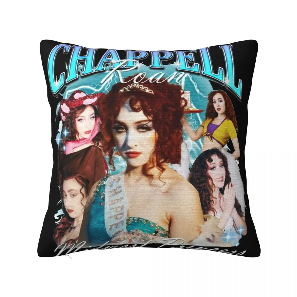 Decorative Pillow Cover Vintage Chappell Roan Midwest Princess Seater Cool Singer Throw Pillow Case Cover Zipper Multi-Size