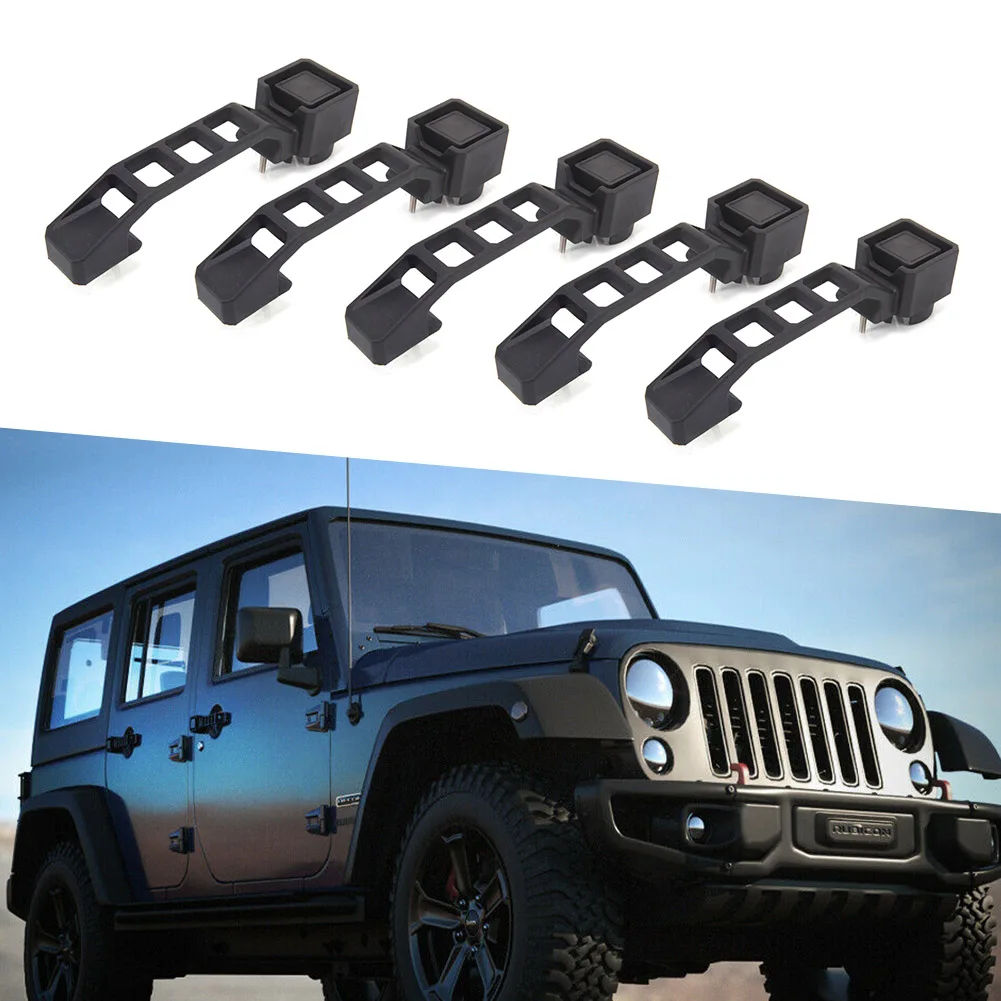 5pcs Car Exterior Door Handles Set CNC for Jeep Wrangler JK Accessories 2007 2008 2009 2010 2011 2012 2013 2014 2015 2016 2017