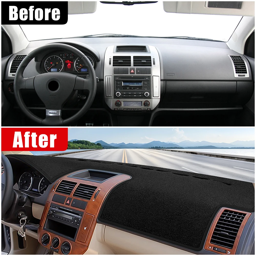 For Volkswagen VW Polo 9N 9N3 2002 2003 2004 2005 2006 2007 2008 POLO MK4 Car Dashboard Sun Shade Cover Non-slip Pad Accessories