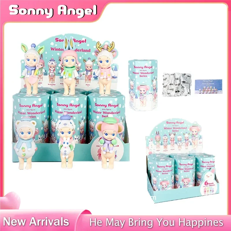 Sonny Angel Winter Wonderland Series Mini Anime Figures Ornaments Dolls Fans Children Christmas Gifts