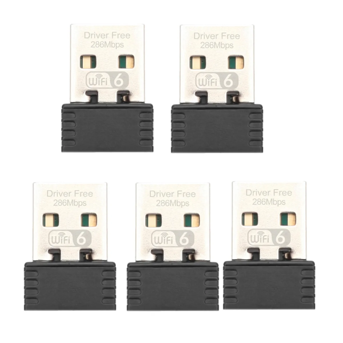 

ABDX-5 PCS USB WiFi Adapter Wireless Network Lan Card 2.4Ghz Free Driver WiFi6 Receiver 802.11ax for PC Laptop Win 7 8 10
