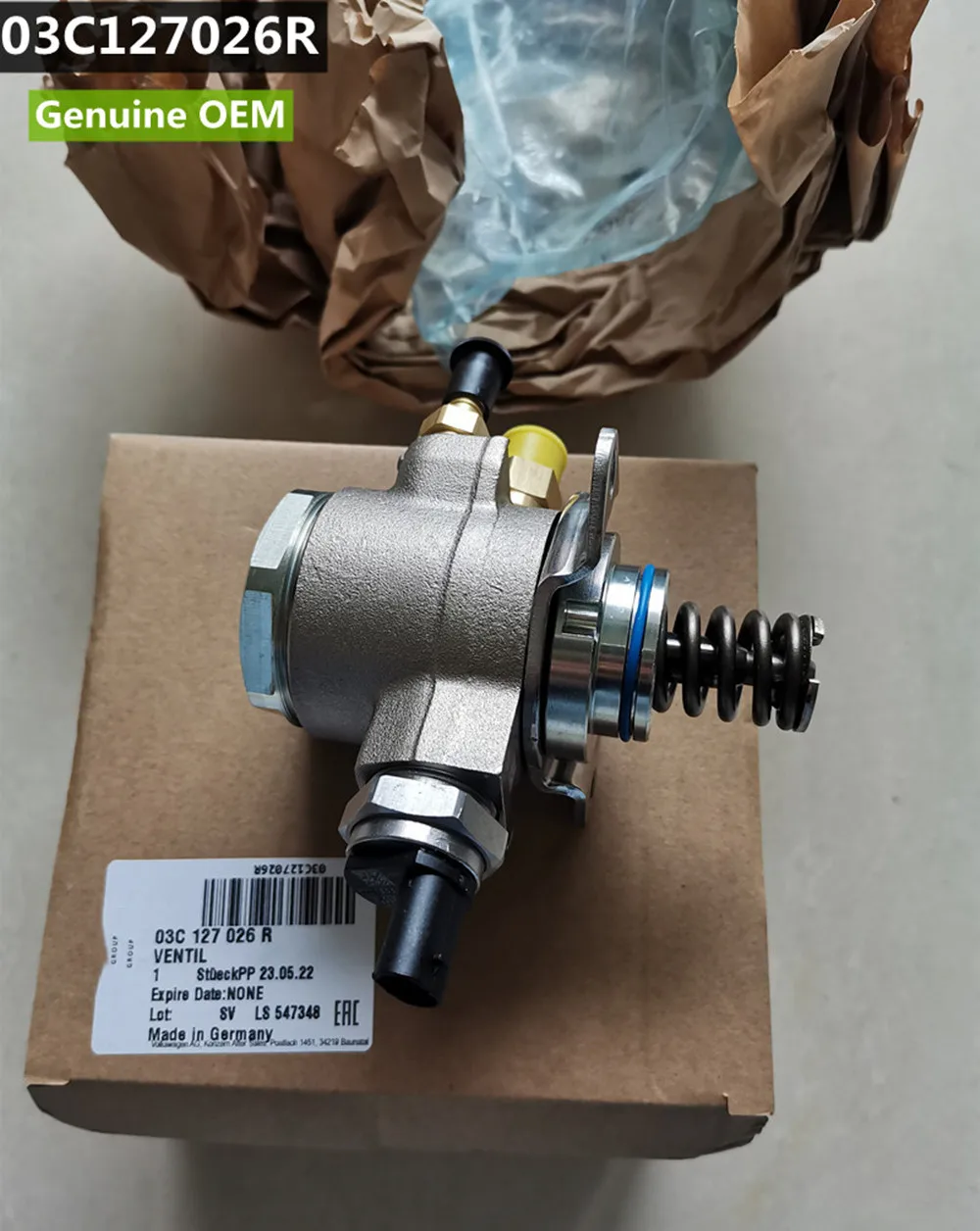 Made In Germany 03C127026C 1.2 1.4 TFSI High Pressure Fuel Pump For Audi A1 A3 VW Seat Skoda 1.4 TSI 03C127026E 03C127026R OEM