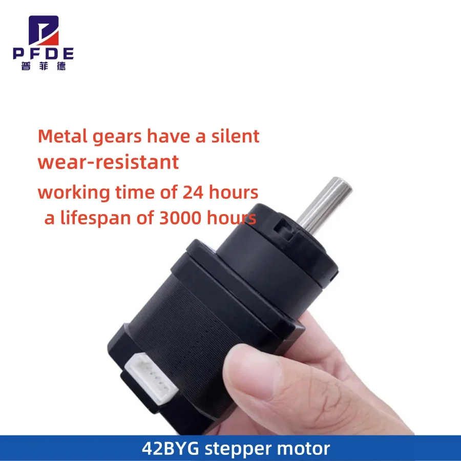 

Шаговый двигатель 42BYG, длина корпуса 40 мм соотношением сторон 3,71:1–139:1, планетарный шаговый двигатель NEMA17 с коробкой передач