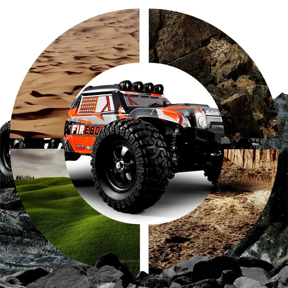 HBX 901A RTR 1/12 2.4G 4WD 50km/h bezszczotkowe samochody RC szybkie terenowe LED Light modele ciężarówek zabawki