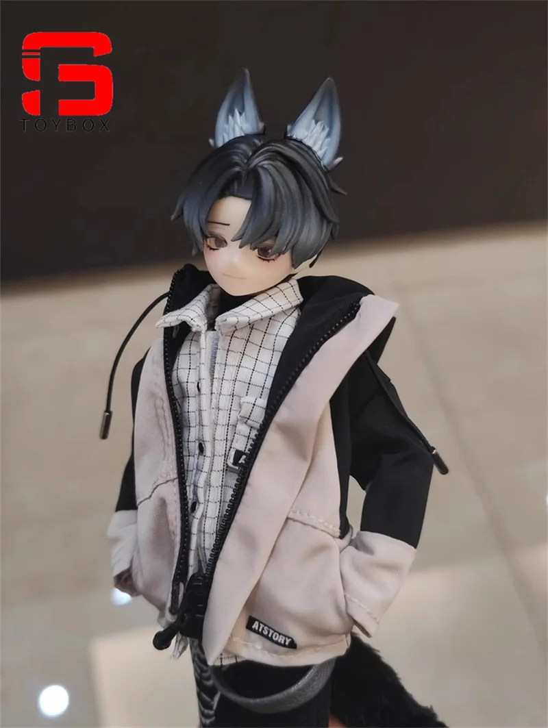 ATStory 1/12 Mannelijke Rits Outdoor Jas Kleding Model Fit 6 ''BJD Notaman Asi 3.0 NWTOYS VTOYS Soldaat Action Figure Body poppen