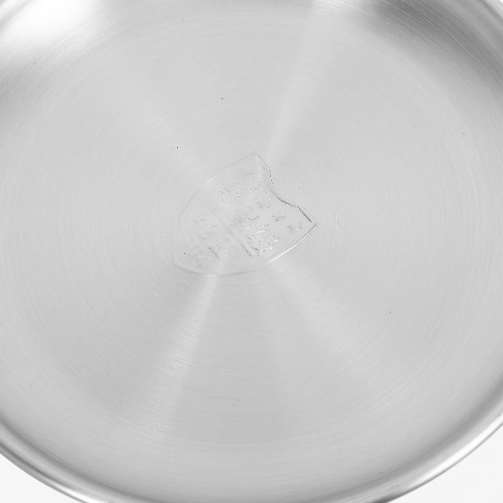 

4pcs Stainless Steel Tray Set Round Plates Kitchenware Reusable Safe Plate for Easy Wash Sturdy Stackable Silver Color