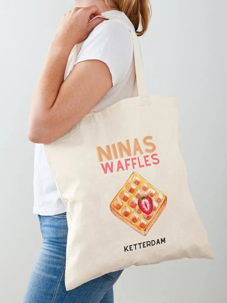 

Nina’s waffles Tote Bag Big bag large tote bag Beach ecological bags
