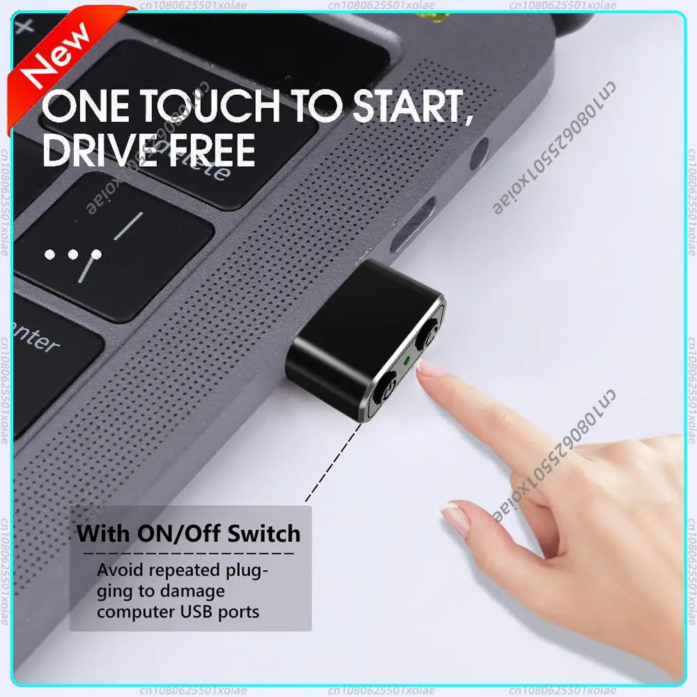Mini Simulador de Movimiento de Ratón Automático, 3 Modos de Traslado Ajustables, Movimiento Automático del Cursor, Luz Indicadora Indetectable para Computadora Portátil y de Escritorio