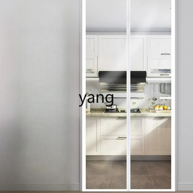 

LTT household air conditioner door curtain full magnetic strip thickened transparent bedroom partition non-punching door curtain