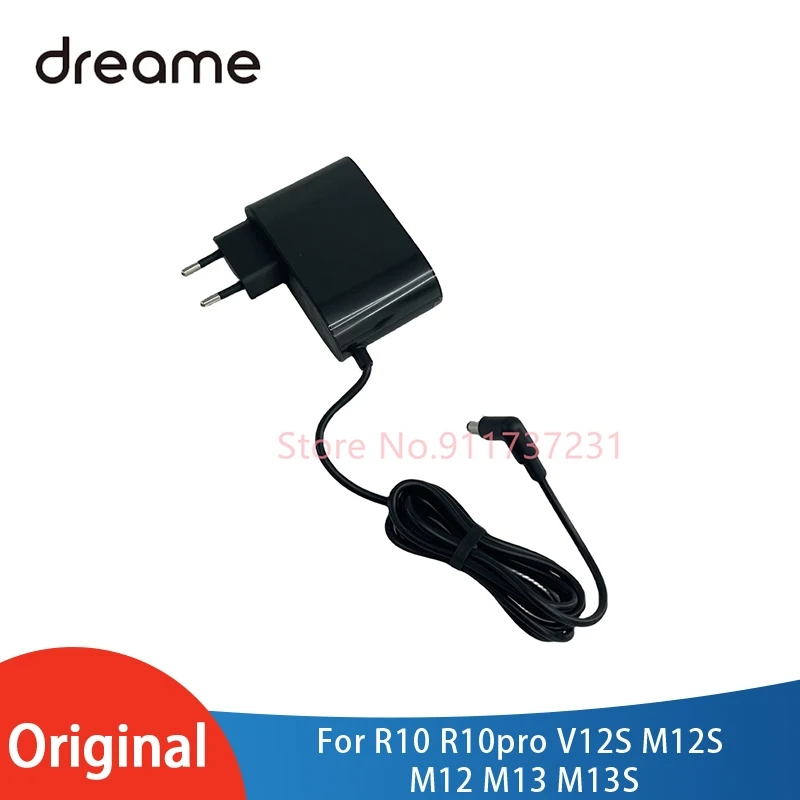 Original Power Adapter with EU plug For Dreame R10 R10pro V12S M12S M12 M13 M13S Wireless Hand Held Replacement Spare Parts