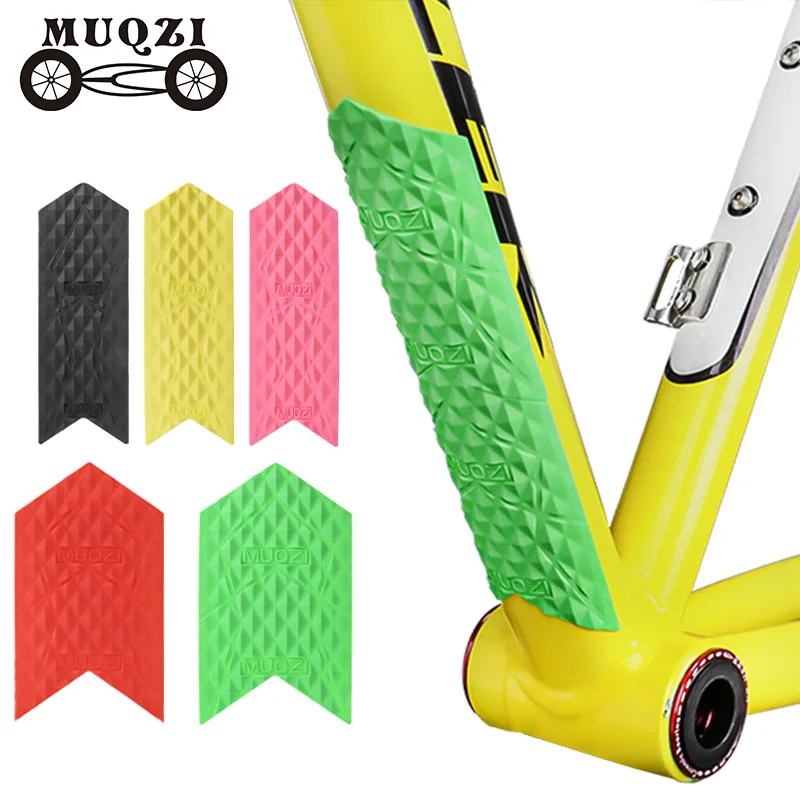 MUQZI 5pcs Frame Protection Tape Bicycle Chain Silicone Protective Sticker MTB Frame Guard Bike Chain Protector