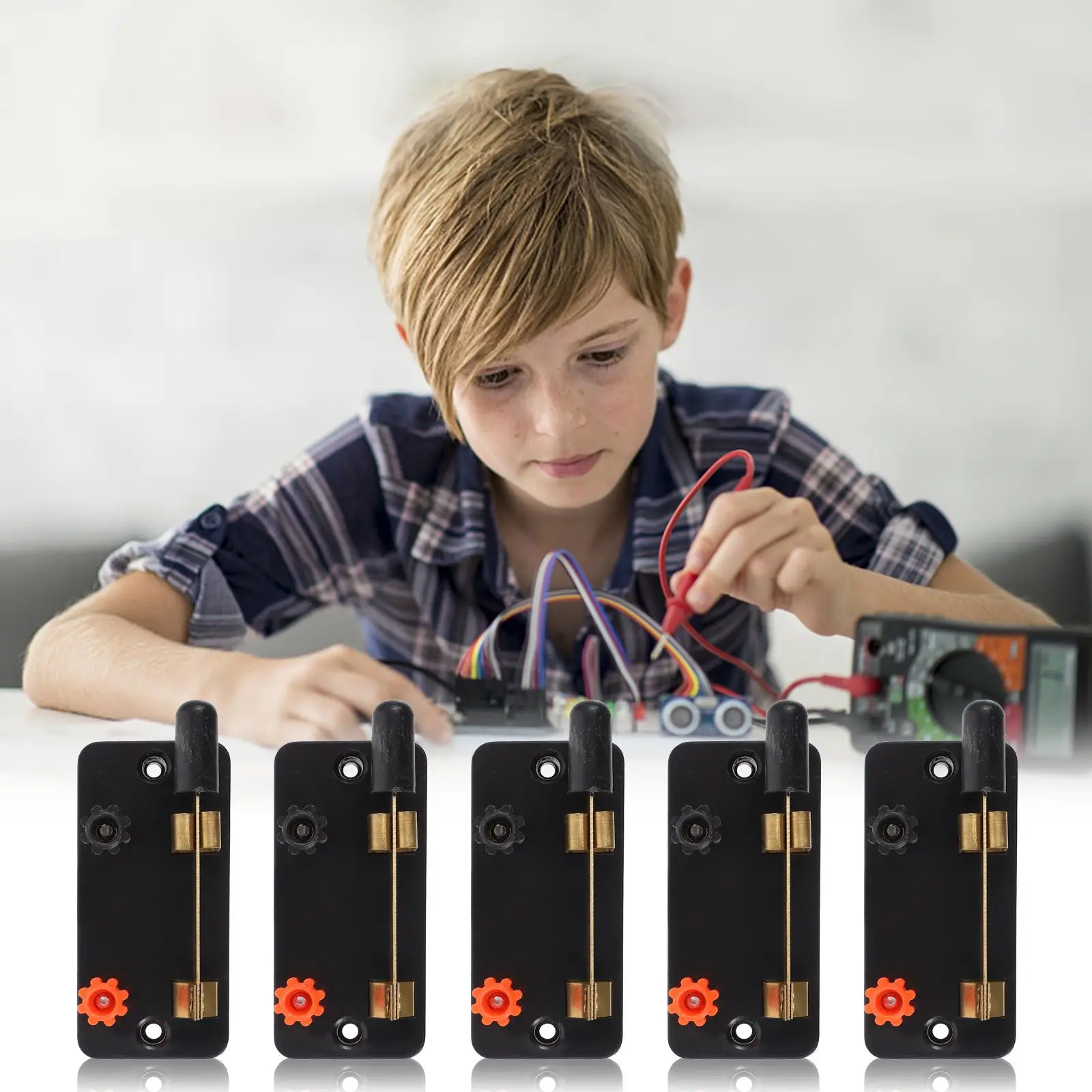 

10pcs Single Pole Switch For Science Projects Tool School Educational Equipment Physics Laboratory Circuits Spst Electronic