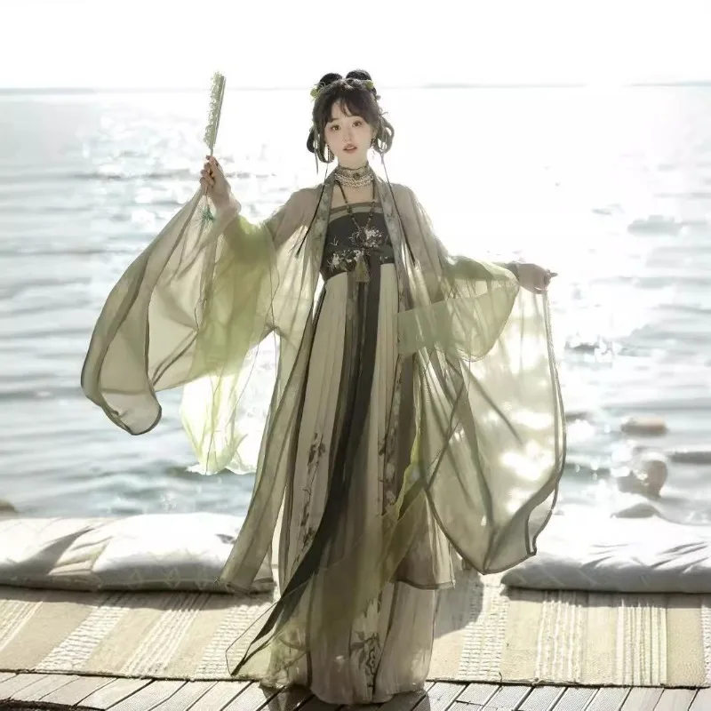 Elegant Ancient Princess Robe Modern Hanfu Fairy Dress Traditional Chinese Clothing Han Dynasty Hanfu Carnival Folk Dance Outfit view 2