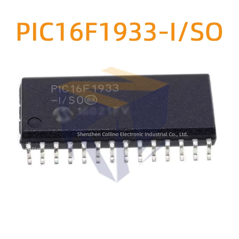 1pcs PIC16F1933-I/SO SOIC-28 Microcontroller IC 8-Bit 32MHz 7KB 4Kx14 FLASH PIC16F1933-I/SO