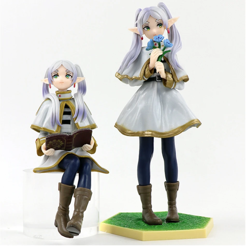 Anime Frieren 14/19 cm stehende und sitzende Pose Actionfigur Modell PVC Puppe Spielzeug Desktop-Zubehör Geschenke auf Lager
