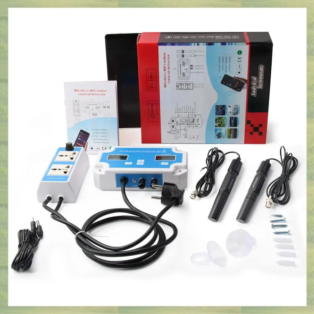 

N15R-W2839 3-In-1 Wifi Water Quality Detector PH/ORP/TEMP Electrode BNC Type Probe For Aquarium Hydroponics Monitor