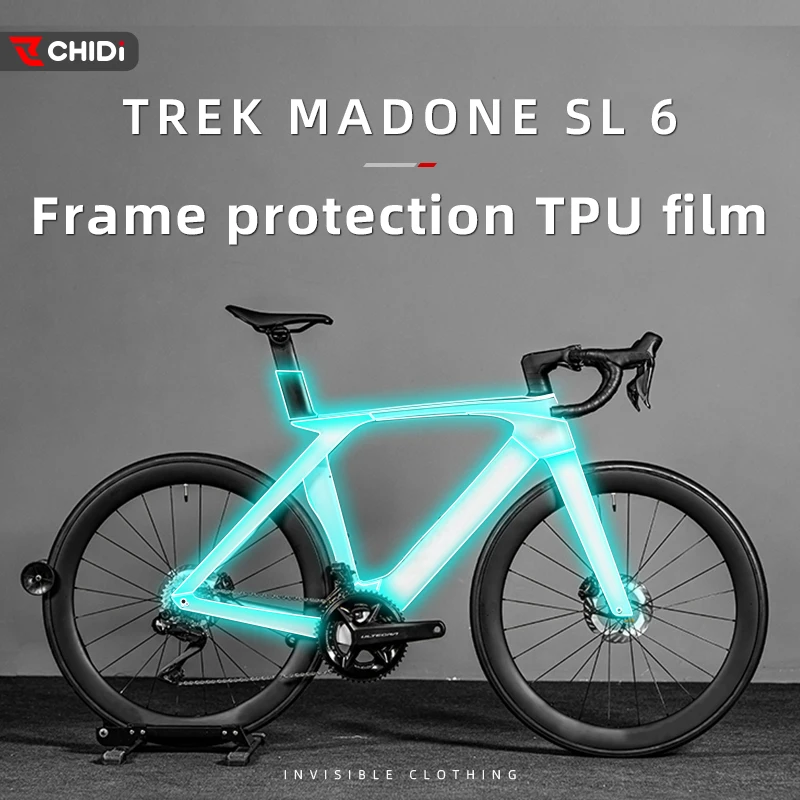 Used For TREK GEN7 MADONE  SL6 SLR9 Bikesticker film frame transparent protectivefilm TPU thickened material extremeprotection