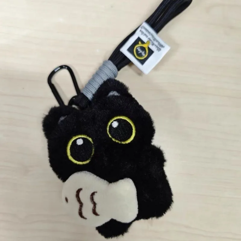 Stilvoller Plüsch-Schlüsselanhänger mit schwarzer Katze für Frauen, Kawaii-Taschenanhänger, Auto-Schlüsselanhänger, Anhänger, süße Accessoires, Geschenk für Sie