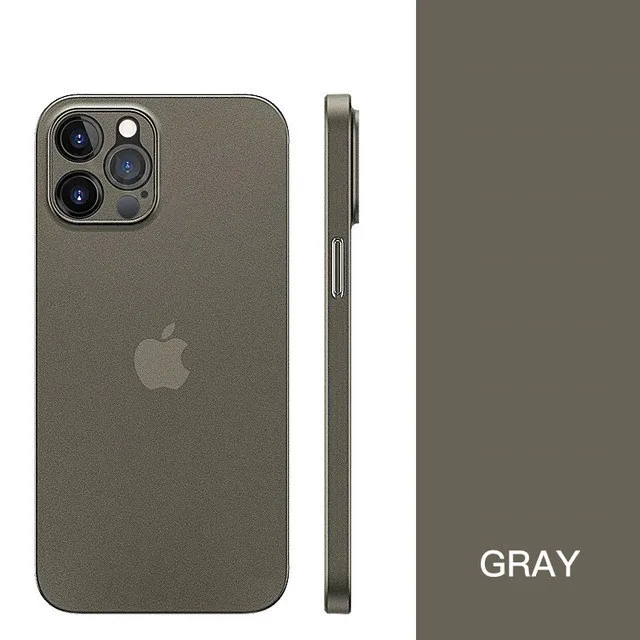 New 0.2MM Ultra Thin Matte PP Case For iphone 11 12 13 14 15 Pro X Xr Xs Max 13 mini 7 8 Plus SE 2020 Clear Hard PC Cover Cases