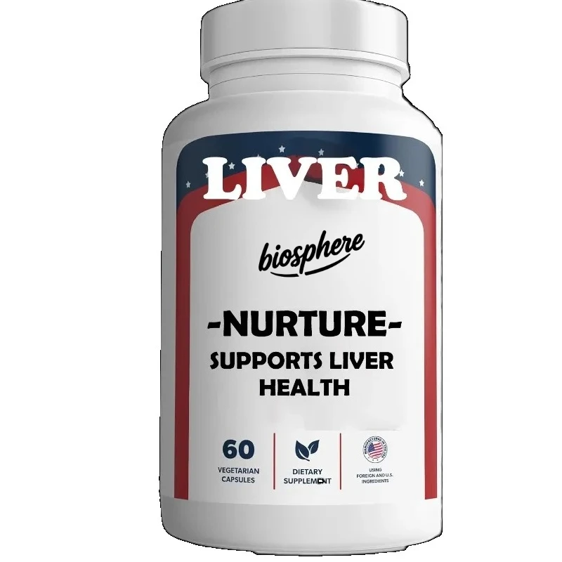 Liver supplement contains ingredients such as milk thistle, thistle, dandelion, beetroot, turmeric, etc. -60 capsule