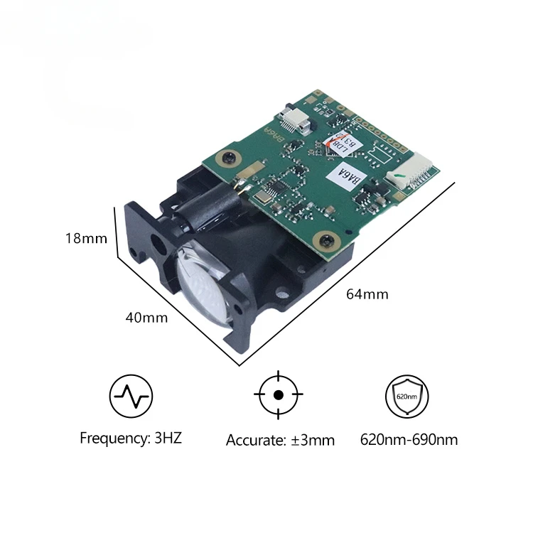 OEM Precision RS232 Laser Rangefinder Sensor Distance Module with Class II