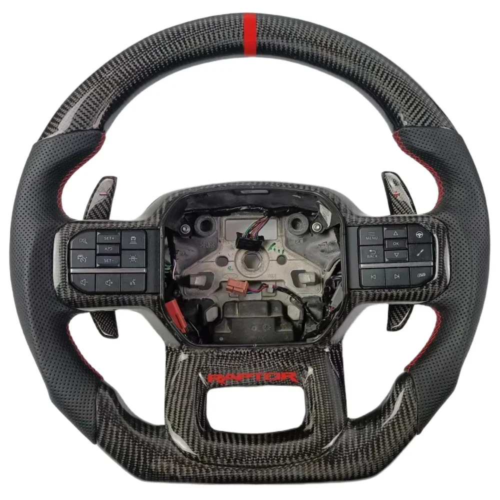 For the 2022 Ford F150 Raptor steering wheel, racing carbon fiber steering wheel