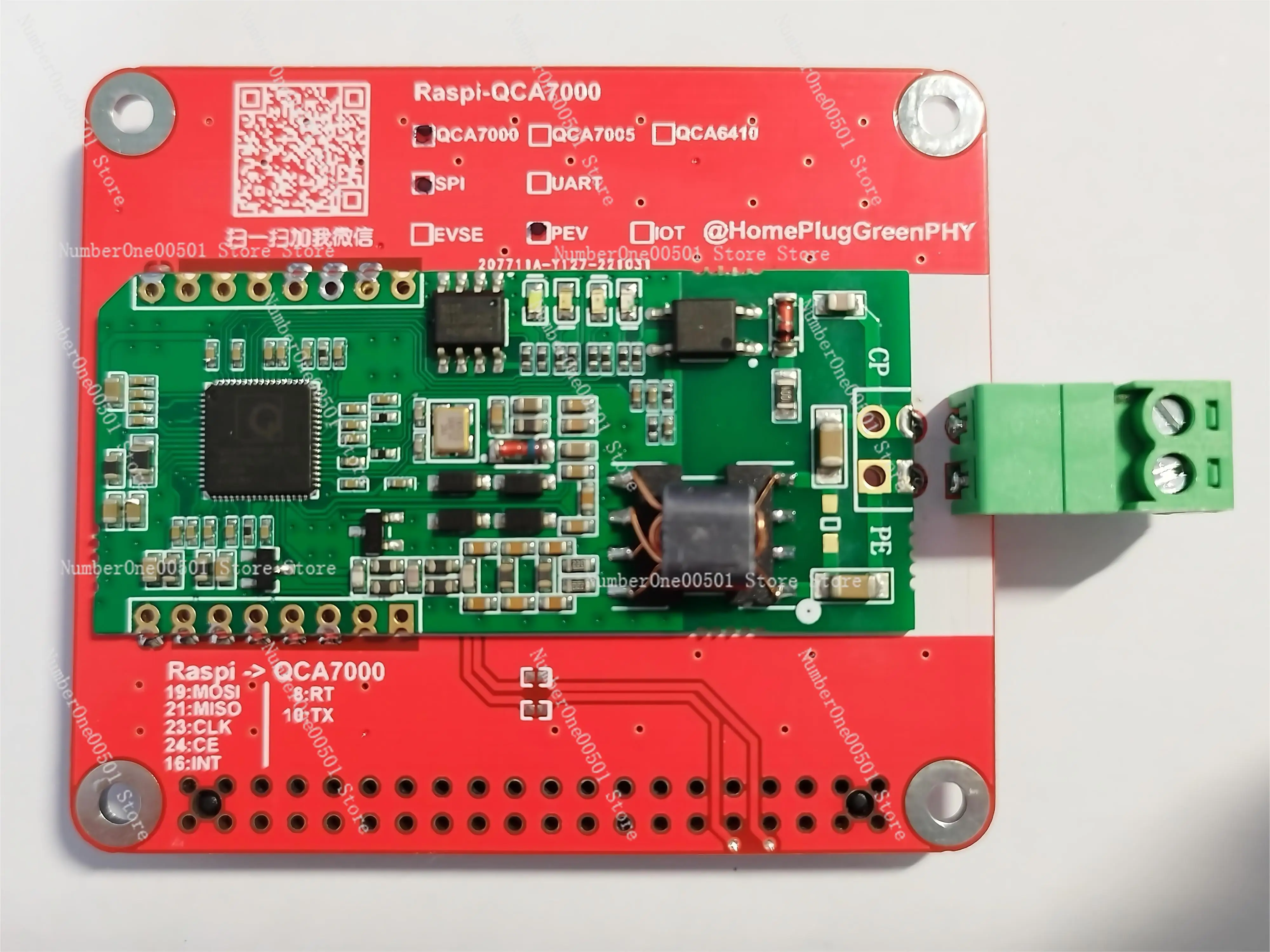 

QCA7000/7005 Development Board HomePlugGreenPHY/ISO15118 Raspberry