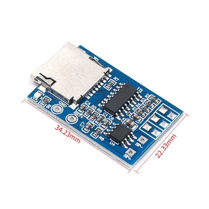 Мини mp3-плеер GPD2846A, TF-карта, модуль звука MP3, голосовой модуль для Arduino, модуль питания GM, усилитель 2 Вт