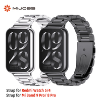 For Mi Band 9 Pro Strap for Mi Band 8 Pro Wristband for Xiao mi Smart Band 8 Pro Bracelet Global Version Metal Watch Band