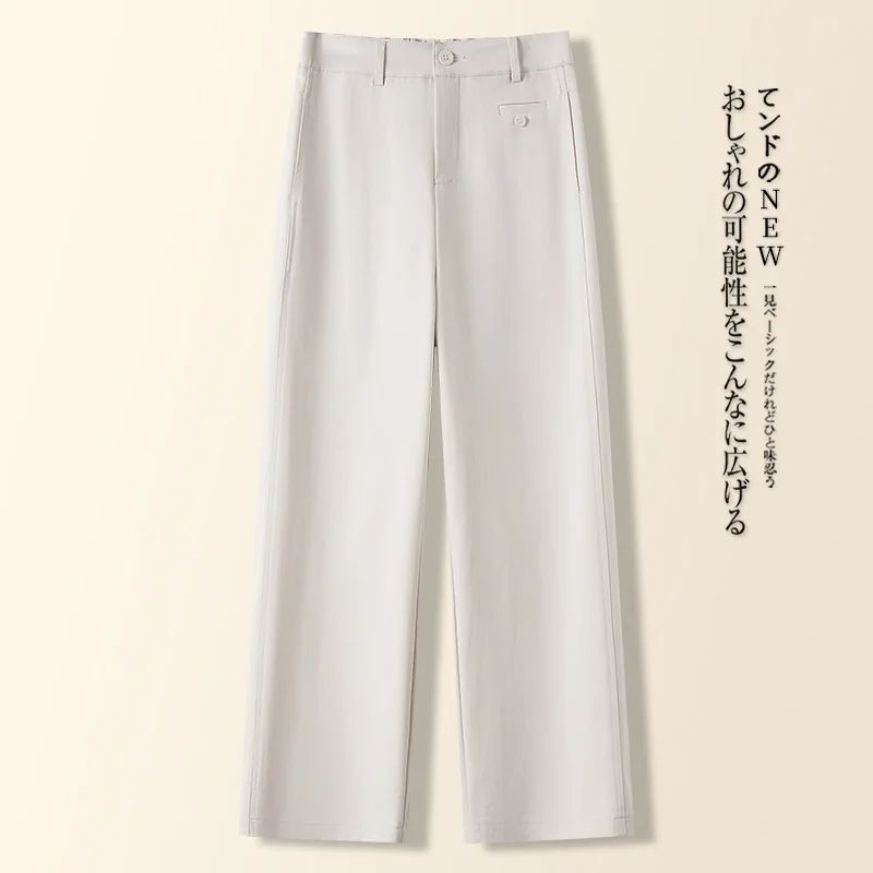 صغيرتي المرأة البدلة السراويل الخريف رقيقة نمط ثنيات السراويل النسخة الضيقة السراويل #2