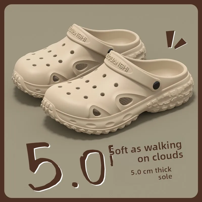 

Мужские летние слипоны 2026 года с перфорацией, защитой от запаха, нескользящие, с текстурой подошвы, как будто ходите по облакам