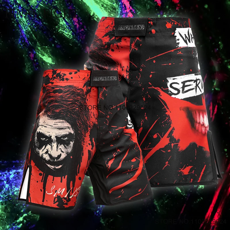 

MMA Grappling Shorts for Kick Boxing Fight Pants with Pockets Men Women Youth Gym Wear Bjj Martial Arts Exercise Shorts Gift