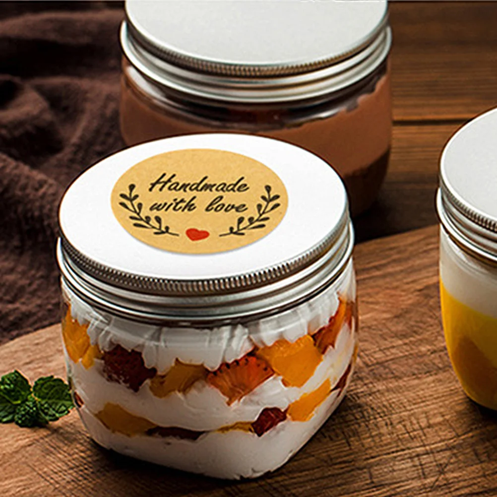 5 Rolls Yellow Holiday Stickers Gift Sealing Adhesive for Holiday Label Stickers Decorative Adhesive