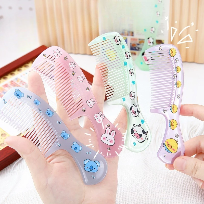 Mini Portable Travel Comb for Kids Girls Women Cute Hair Dressing Comb Anti-static Curly Hair Comb Hair Brush Styling Tools Gift