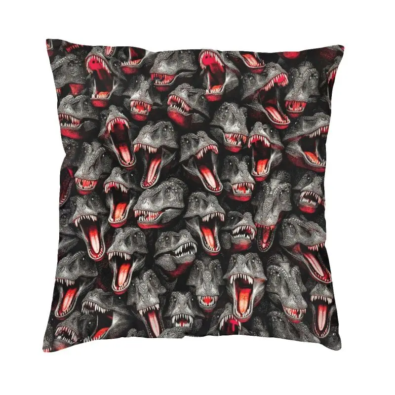 Nordic Ferocious Jurassic Dinosaur Horde Cushion Cover for Sofa Soft T-Rex Pillow Case Home Decor Pillowcase