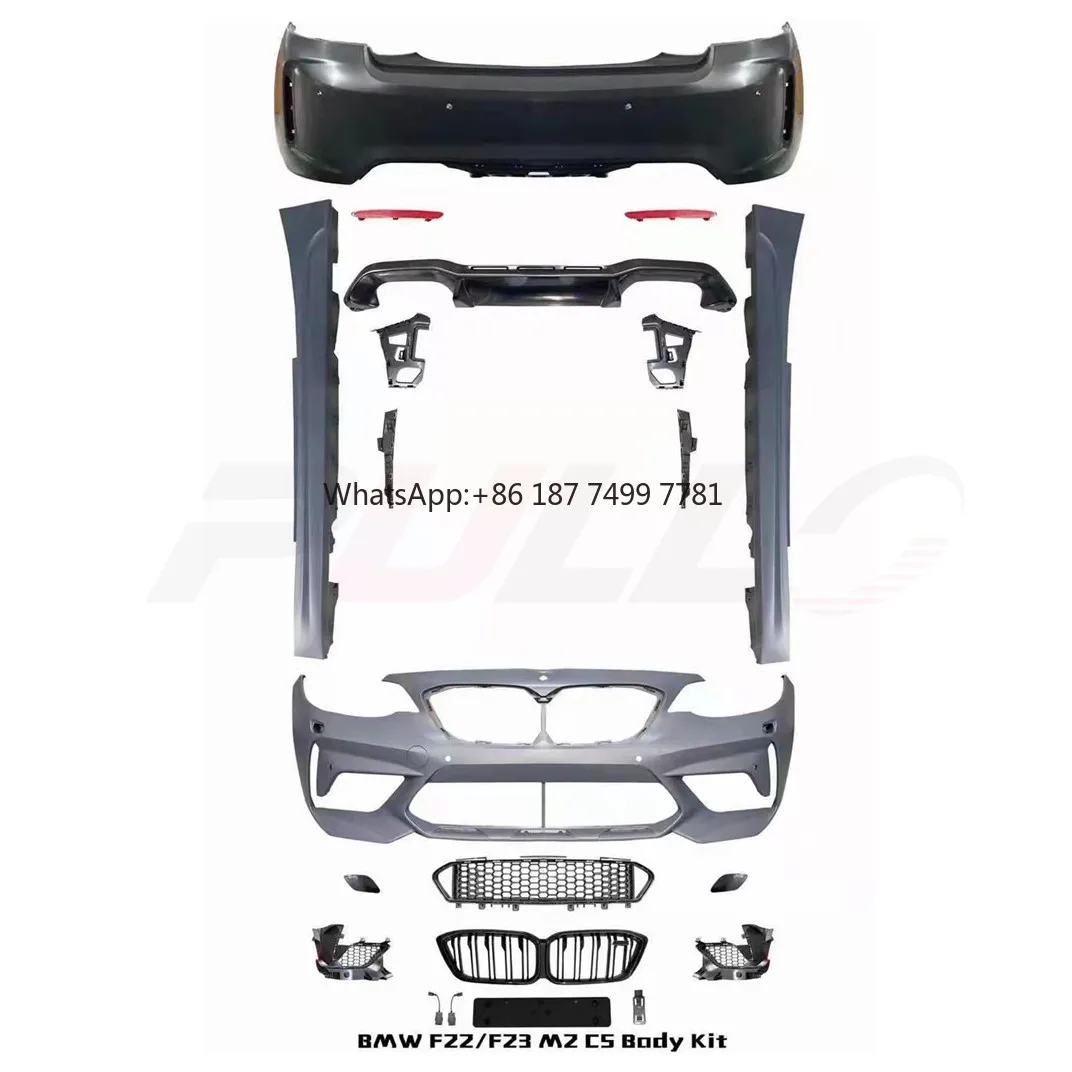 

High Quality Car Bumpers for . 2 Series F22 F23 2014-2018 CHANGE to M2CS Style Bumpers Rear Diffuser Side Skirt