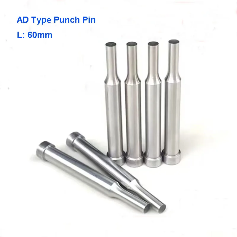 5PCS AD Type Shoulder Punch Pin L60mm, SKD11 Stamping Die Punching Mold Accessory
