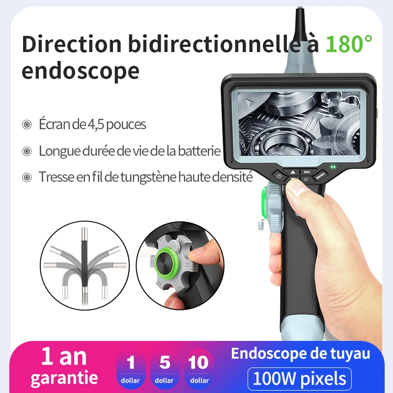 2.8 มม.ไฟเบอร์ออปติกกล้อง Endoscope USB 5.0mp ทังสเตนลวดกล้อง Endoscope Borescope เครื่องมืออัตโนมัติ