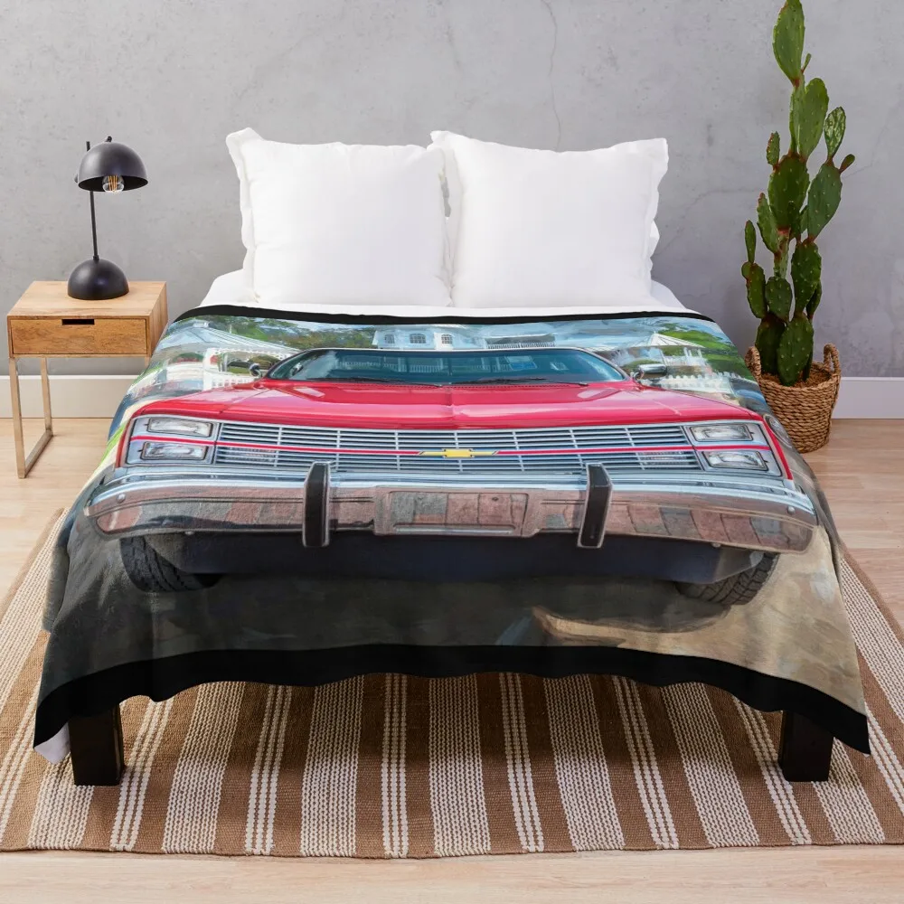 Copy of 1984 Red Chevrolet C10 Silverado Pick Up Truck X113 Throw Blanket Travel Luxury Designer Blankets