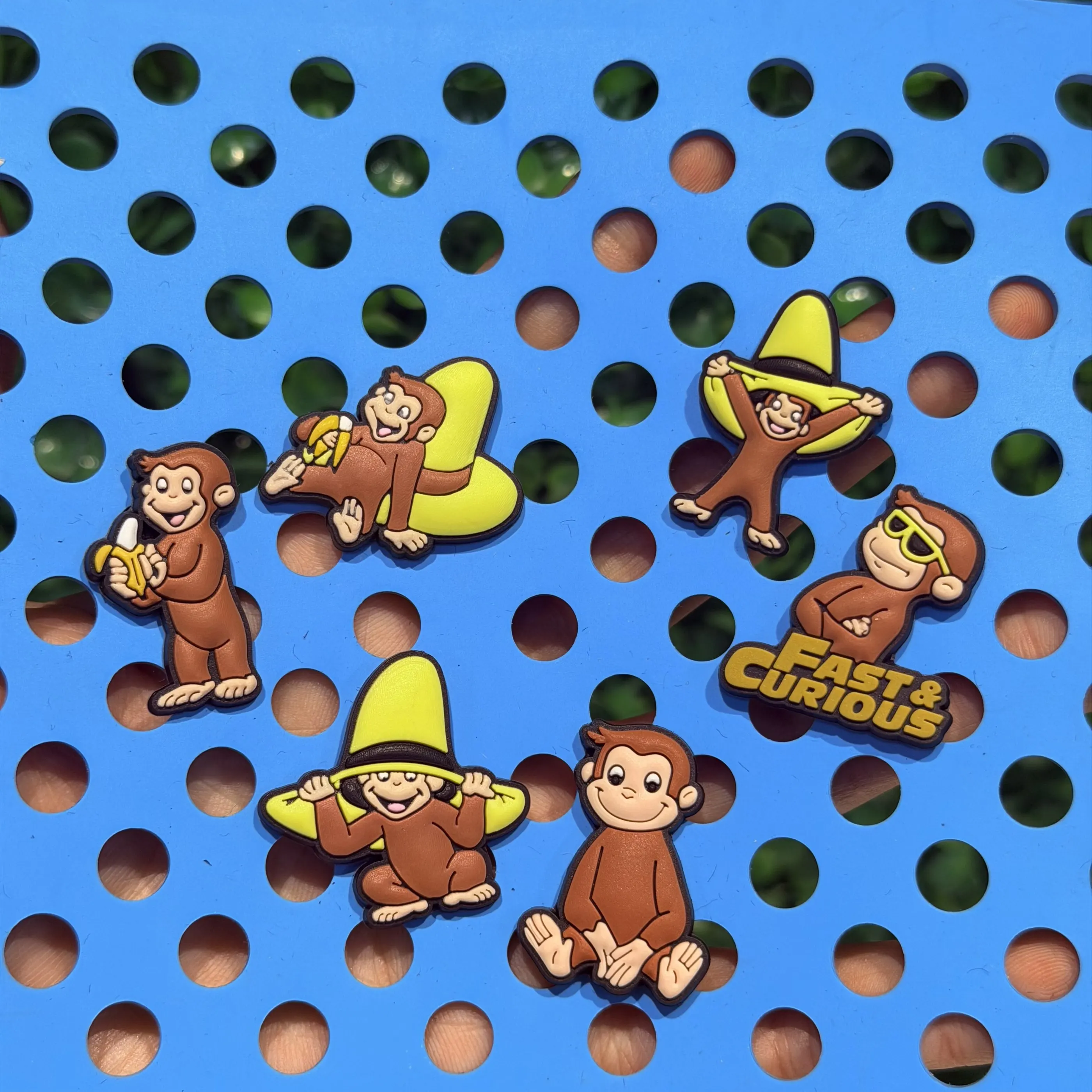 6-50Pcs Lovely Monkey PVC Shoes Charms Banana Animal Boys Girls Sandal Buckle Decorations DIY Cartoon Bracelet
