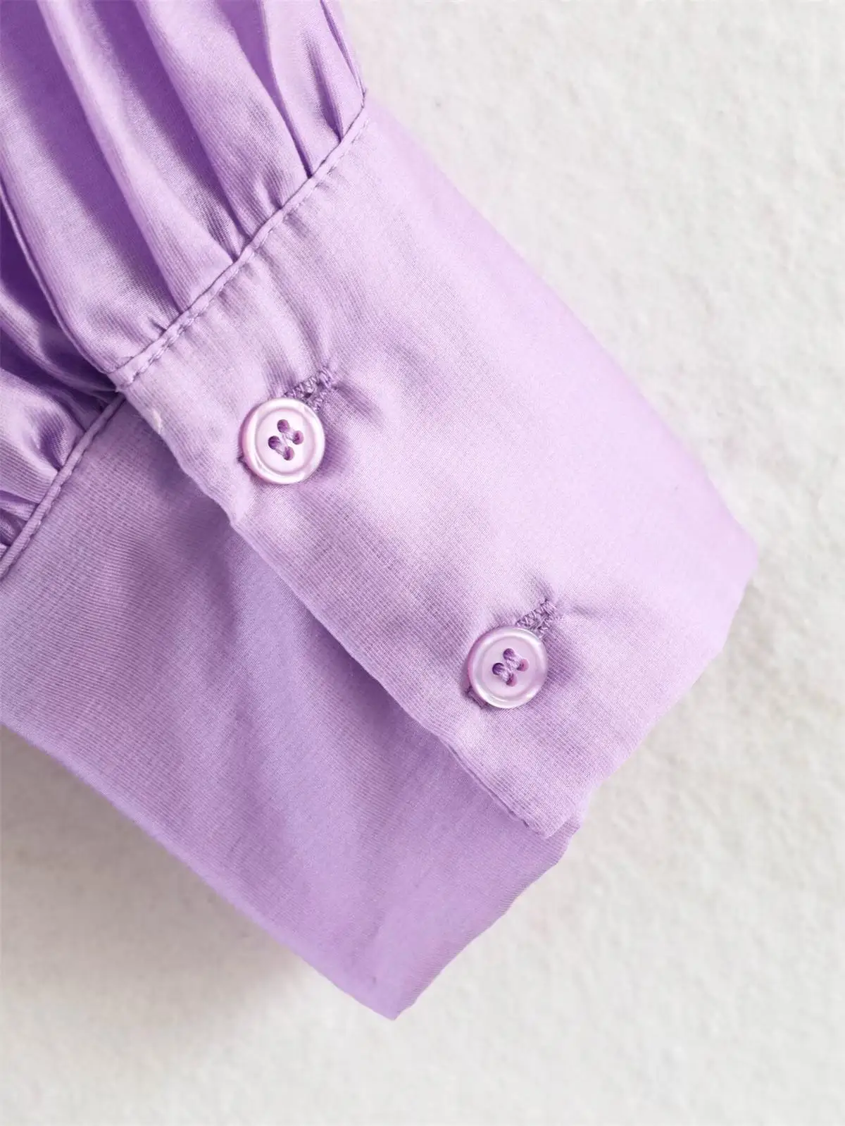 TFMLN Schicke Damen-Bluse mit Schleife, Eleganter Langarm-Pullover mit Schnürkragen, Vintage-Hemden, Einfarbige Damen-Oberteile im High-Street-Stil, Dünnes Top 2026 – Detail 15